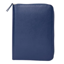 Happy gifts Ежедневник недатированный Chief , A5, на молнии, темно-синий, кремовый блок, подарочная коробка