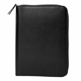 Happy gifts Ежедневник недатированный Chief, A5, на молнии, черный, кремовый блок, подарочная коробка