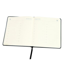 Happy gifts Ежедневник недатированный Quadro, A5-, темно-синий, кремовый блок