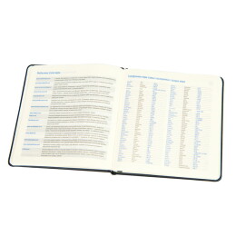 Happy gifts Ежедневник недатированный Quadro, A5-, темно-синий, кремовый блок