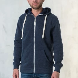 Textile Толстовка мужская "CIPRO MAN", синий меланж, S, 65% полиэстер, 35% хлопок, 265 г/м2