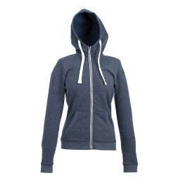 Textile Толстовка женская "CIPRO Lady", синий меланж, S, 65% полиэстер, 35% хлопок, 265 г/м2