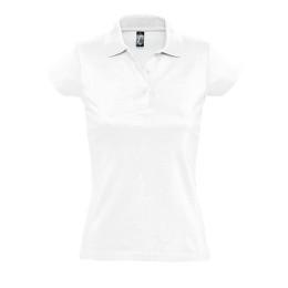 Textile Поло "Prescott Women", белый_L, 100% х/б, 170г/м2