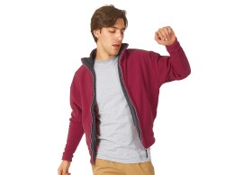 US Basic Куртка флисовая "Nashville" мужская, красный/пепельно-серый