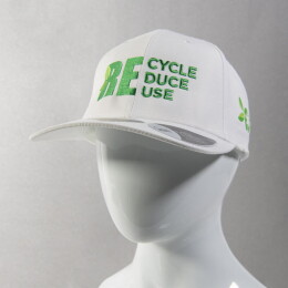 Textile Бейсболка RECY FEEL, переработанный полиэстер, 6 клиньев, пластиковая застежка
