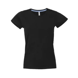 Textile Футболка женская "California Lady", черный, S, 100% хлопок, 150 г/м2