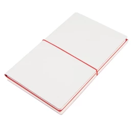 Happy gifts Набор подарочный SILENT-ZONE: бизнес-блокнот, ручка, наушники, коробка, стружка, бело-красный