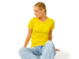 US Basic Футболка "Heavy Super Club" женская, желтый