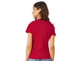 US Basic Футболка "Heavy Super Club" женская с V-образным вырезом, красный