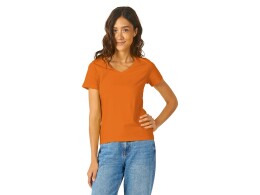 US Basic Футболка "Heavy Super Club" женская с V-образным вырезом, оранжевый