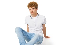 US Basic Рубашка поло "Erie" мужская, белый