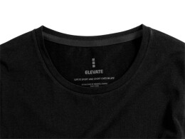Elevate Ponoka мужская футболка из органического хлопка, длинный рукав, черный