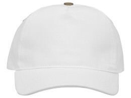 US Basic Бейсболка "New York" 5-ти панельная, белый (Р)