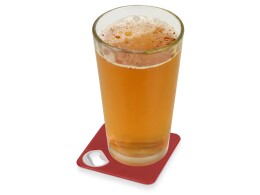 - Подставка для кружки с открывалкой «Liso», черный/красный