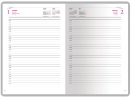 Альт Ежедневник А5 датированный «Velvet» 2026, красный