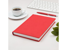 Альт Ежедневник А5 датированный «Velvet» 2026, красный