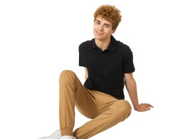 US Basic Рубашка поло Laguna мужская, черный