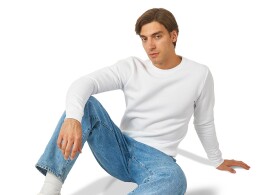 US Basic Толстовка промо "London" мужская, белый