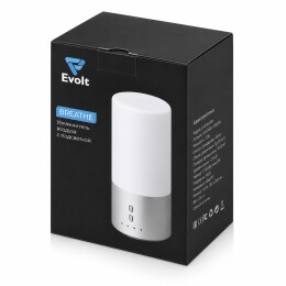 Evolt Увлажнитель воздуха с подсветкой "Breathe", белый/серебристый