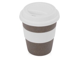 - Стакан с силиконовой крышкой "Cafe", белый