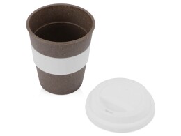 - Стакан с силиконовой крышкой "Cafe", белый