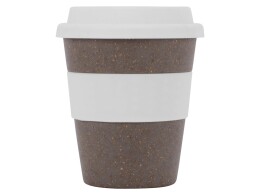 - Стакан с силиконовой крышкой "Cafe", белый