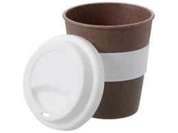 - Стакан с силиконовой крышкой "Cafe", белый