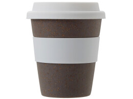 - Стакан с силиконовой крышкой "Cafe", белый