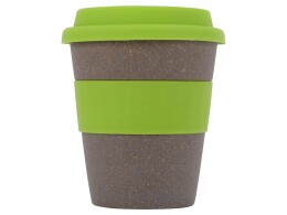 - Стакан с силиконовой крышкой "Cafe", зеленое яблоко