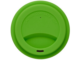 - Стакан с силиконовой крышкой "Cafe", зеленое яблоко