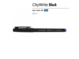 Bruno Visconti Ручка "CityWrite.BLACK" шариковая, черный пластиковый корпус, 1.0 мм, синяя
