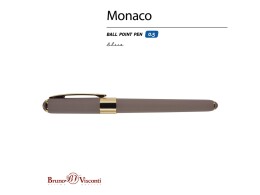 Bruno Visconti Ручка пластиковая шариковая «Monaco», 0,5мм, синие чернила, серый