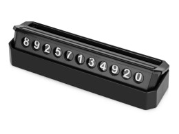 - Табличка «Tempark» с номером телефона для временной парковки, черный