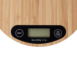 - Бамбуковые кухонные весы «Scale», натуральный