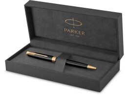 Parker Ручка шариковая «Parker Sonnet Core Black Lacquer GT», черный/золотистый