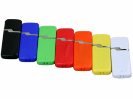 - Флешка 3.0 промо прямоугольной формы c оригинальным колпачком, 128 Гб, желтый