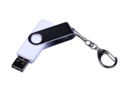 - USB 3.0/micro USB/Type-C- флешка на 32 Гб с поворотным механизмом