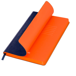 Portobello Ежедневник River side недатированный, синий/оранжевый (с упаковкой, со стикерами)