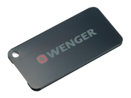Wenger Бирка для багажа WENGER, черная, алюминий, 8 x 0,3 x 4 см
