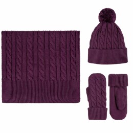 teplo Шапка Heat Trick, баклажановая