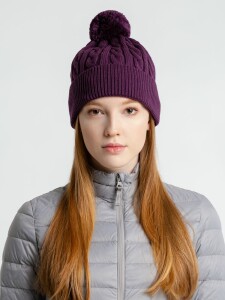 teplo Шапка Heat Trick, баклажановая