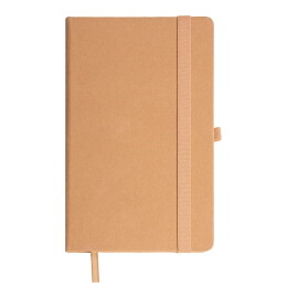 Happy gifts Бизнес-блокнот TERRI, A5, бежевый, твердая обложка, рециклированная бумага, в линейку