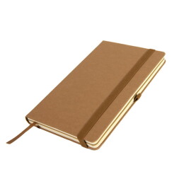 Happy gifts Бизнес-блокнот TERRI, A5, бежевый, твердая обложка, рециклированная бумага, в линейку