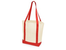 - Сумка для шопинга Cotton, натуральный/красный