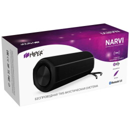 Rusgifts Колонка беспроводная NARVI TWS, цвет черный 