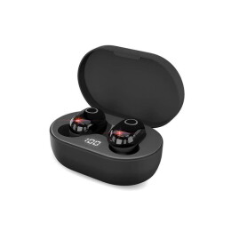 Rusgifts Наушники беспроводные с зарядным боксом HIPER TWS BRISE V2, цвет черный 