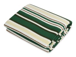 - Плед в полоску в сумке Junket, зеленый