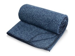 - Плед вязаный Blend в чехле, синий