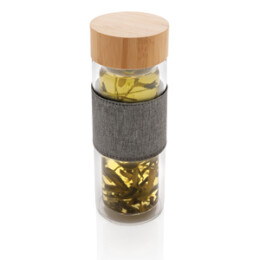 XD Collection Бутылка Impact с двойными стенками из боросиликатного стекла, 360 мл