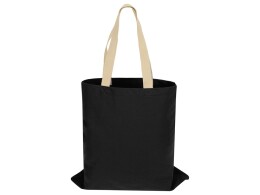 - Сумка для шопинга Steady из хлопка с парусиновыми ручками, 260 г/м2, черный